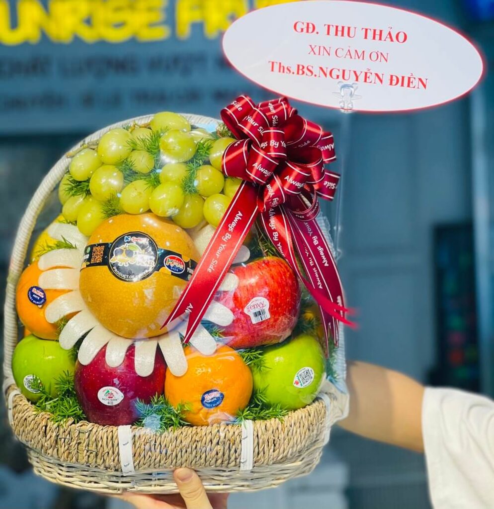 Giỏ quà trái cây “Mini” – Mẫu B03 - Sunrisefuits