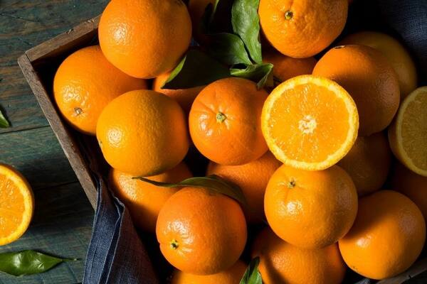Các quả cam mọng nước giàu vitamin C và canxi 