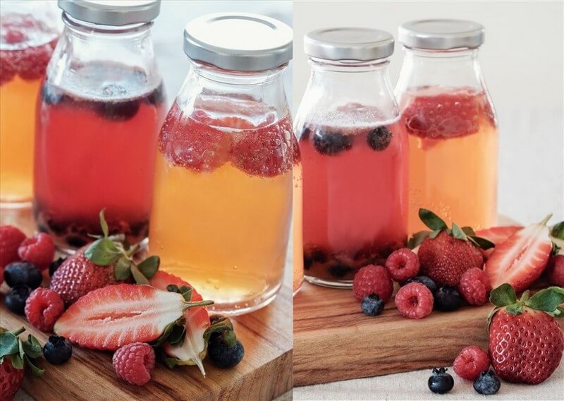 Trà kombucha không chỉ trở nên hấp dẫn hơn về hương vị mà còn tăng thêm hàm lượng dinh dưỡng