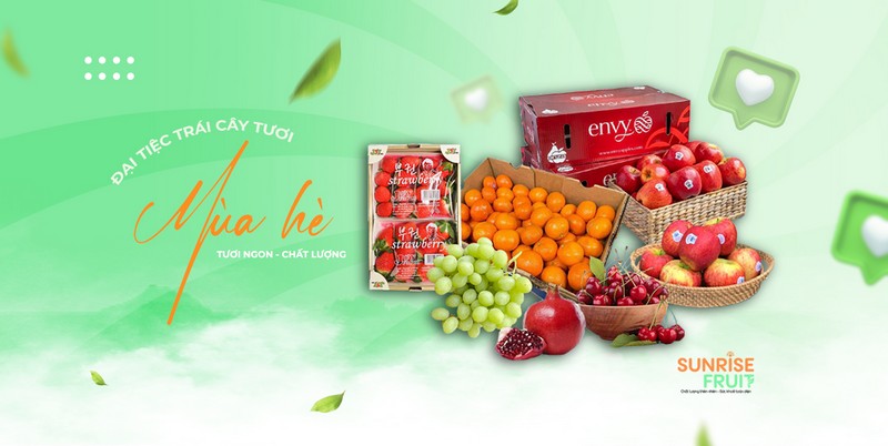 Sunrisefruits.vn - Cácloại trái cây tại đây đều được tuyển chọn kỹ lưỡng, canh tác theo hướng hữu cơ
