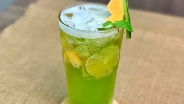 Trà dưa lưới hạt chia