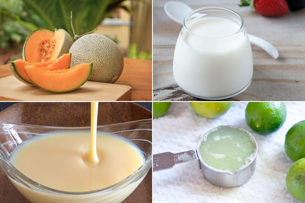 Cách sơ chế các loại nguyên liệu cần thiết để làm sinh tố sữa chua mix dưa lưới