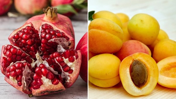 Lựu và quả mơ không nên ăn cùng