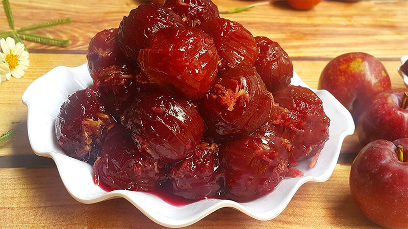 Công thức làm mứt mận hậu (mận Hà Nội) chuẩn