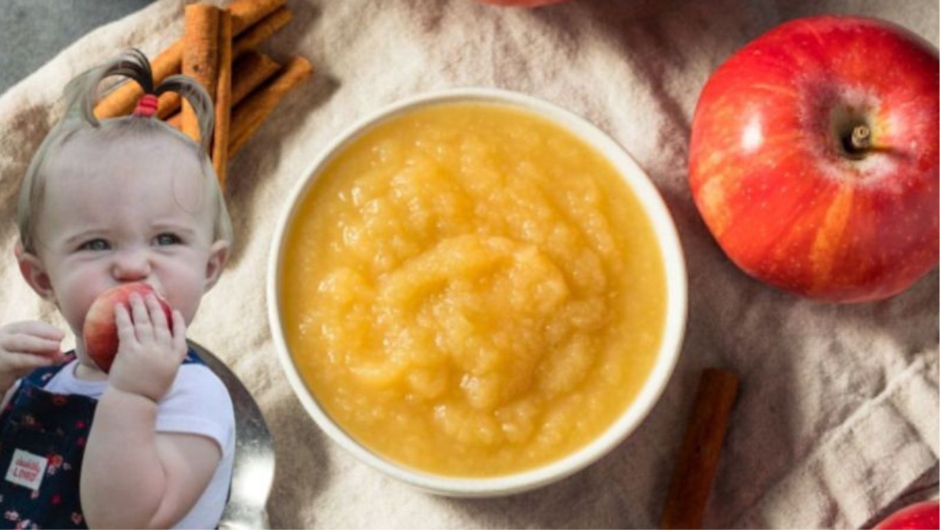 Lưu ý khi cho bé ăn dặm cùng táo